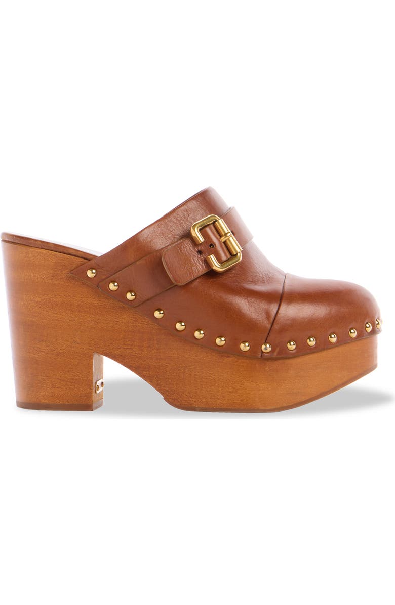 Chloé Jeanette Platform Clog, Alternate, color, 27T Ginger Brown
