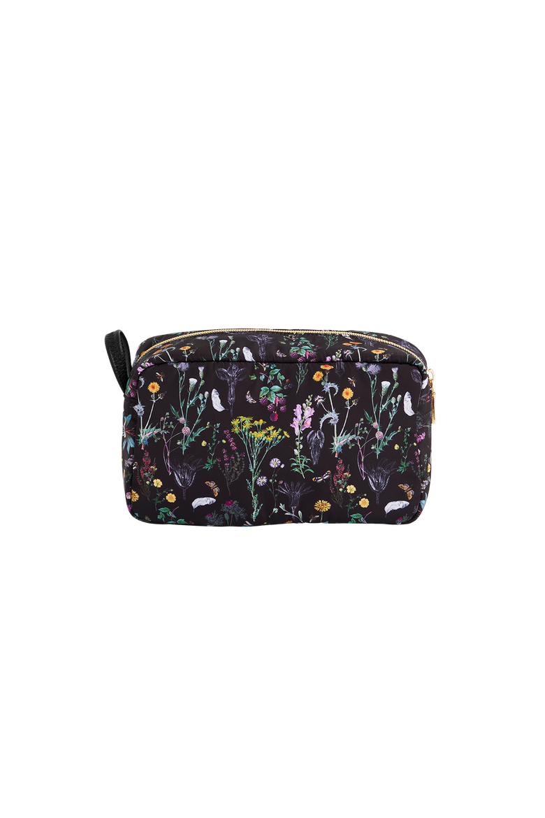 Wilderness Black Cosmetic Bag, Alternate, color, Black