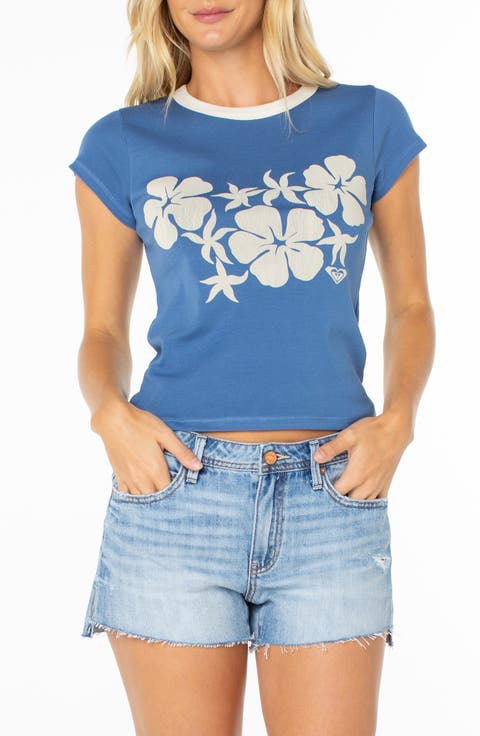 Plumeria Hibiscus '90s Baby T-Shirt