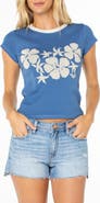 Roxy Plumeria Hibiscus '90s Baby T-Shirt
