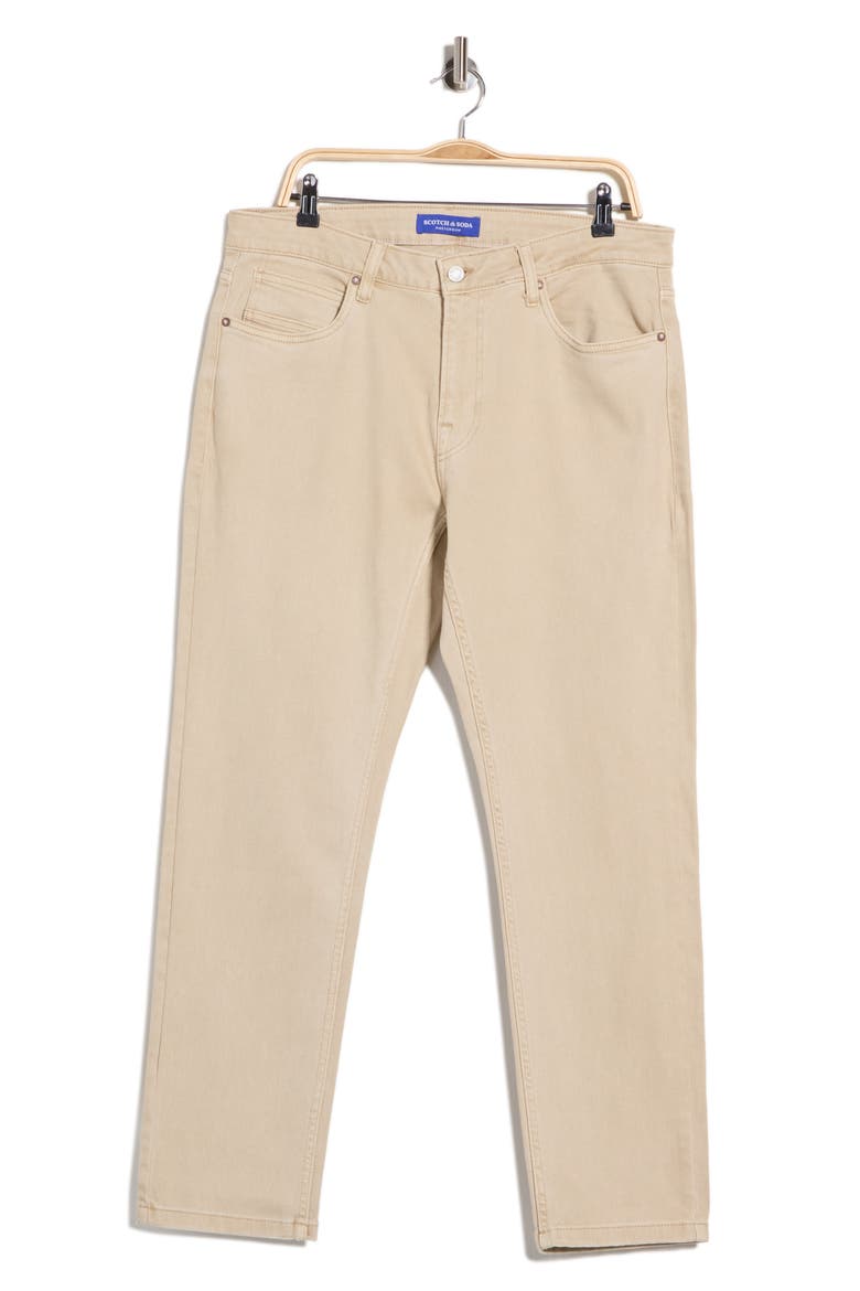 Color Straight Fit Jeans, Main, color, PLAZA TAUPE