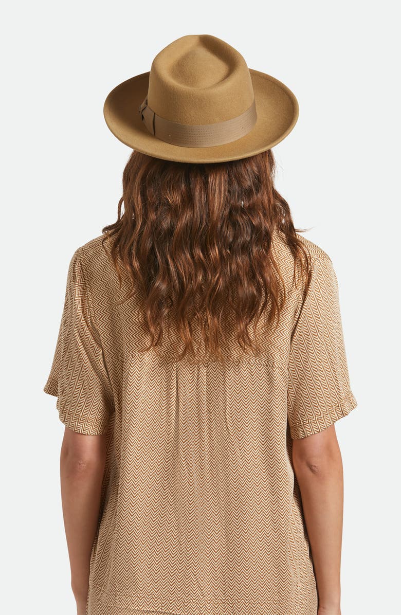 Brixton Swindle Wool Fedora, Alternate, color, Antique Bronze