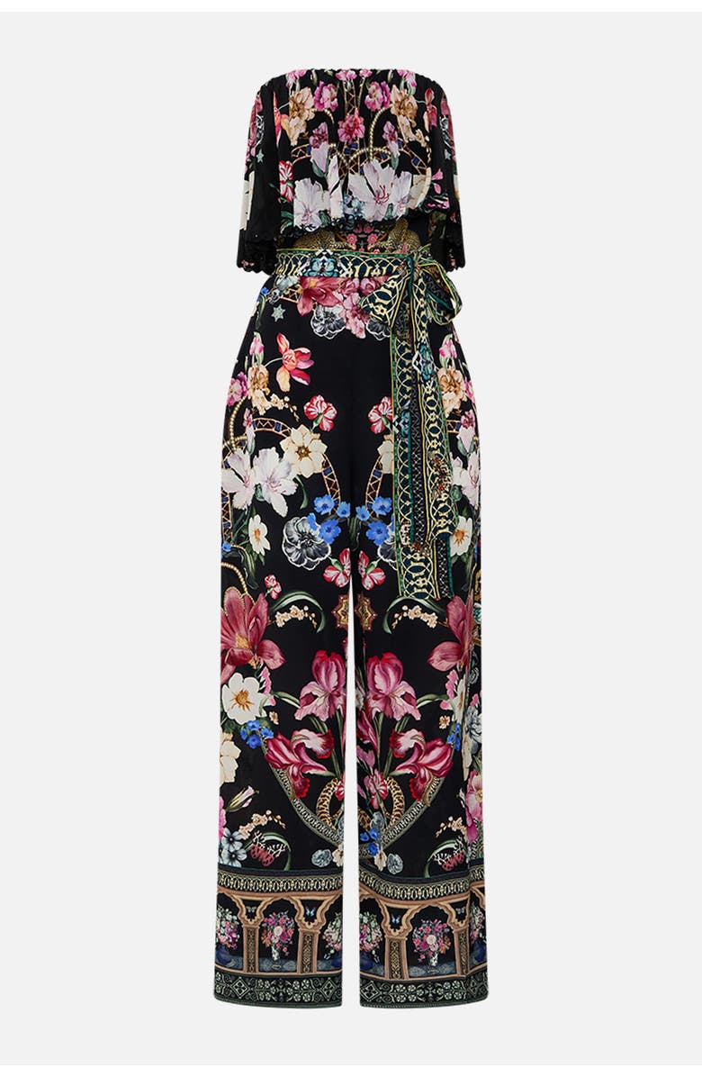 Camilla Strapless Jumpsuit With Frill Midnight In Monserrate, Alternate, color, Midnight In Monserrate