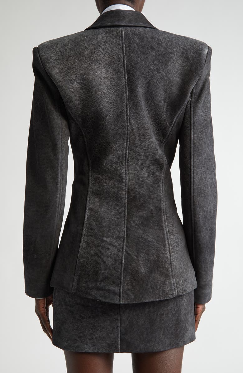 LaQuan Smith Suede Tailored Jacket, Alternate, color, 