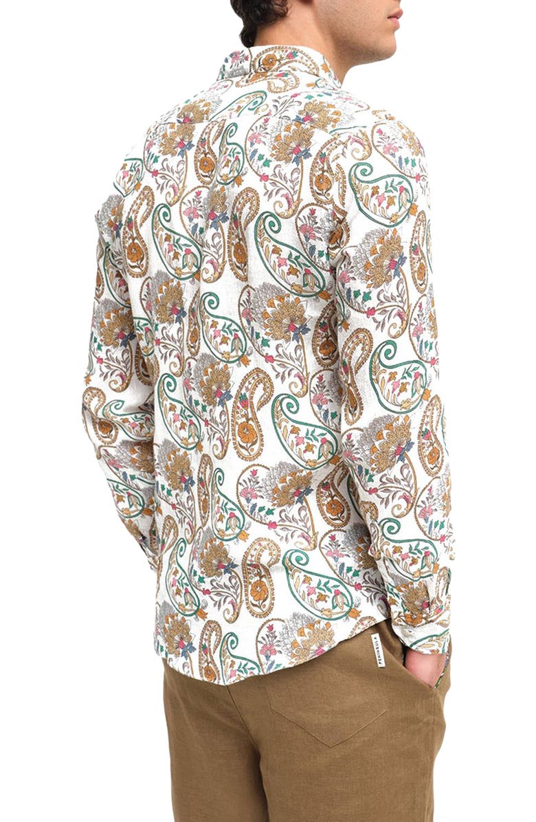 Peninsula Swimwear Casablanca Linen Shirt, Alternate, color, 