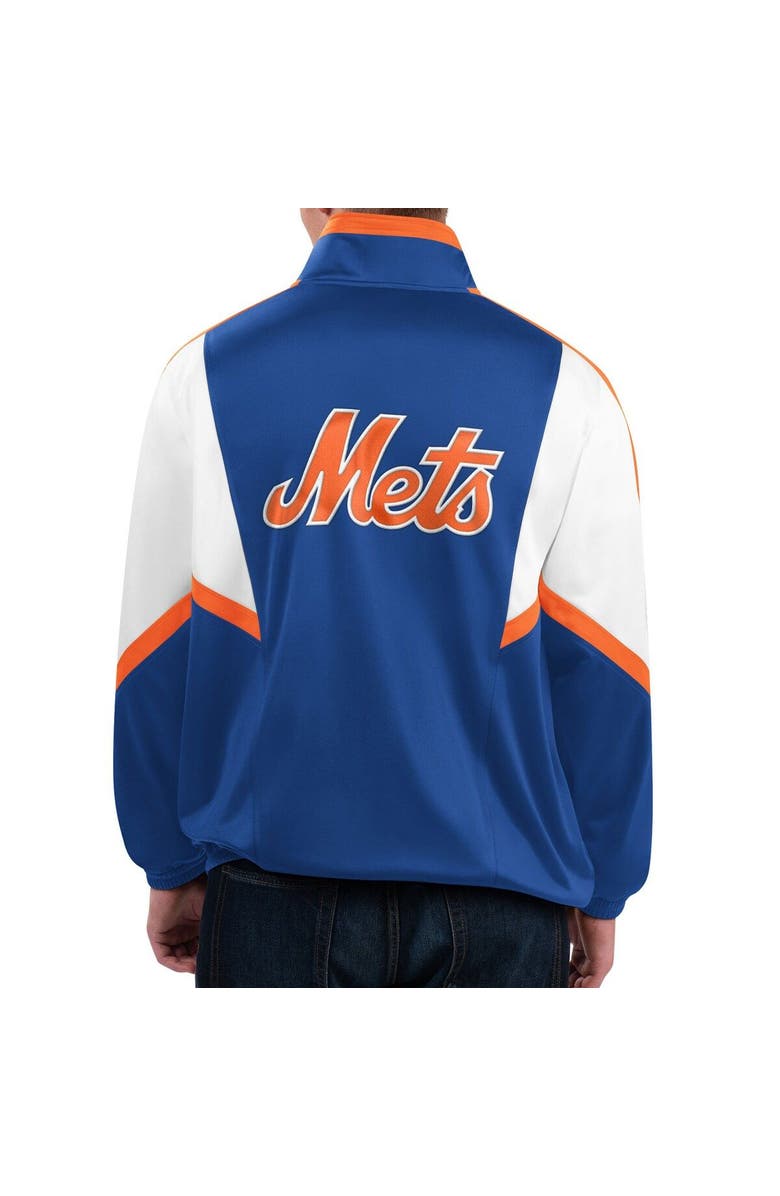 STARTER Men's Starter Royal New York Mets Lead Runner Full-Zip Jacket, Alternate, color, 
