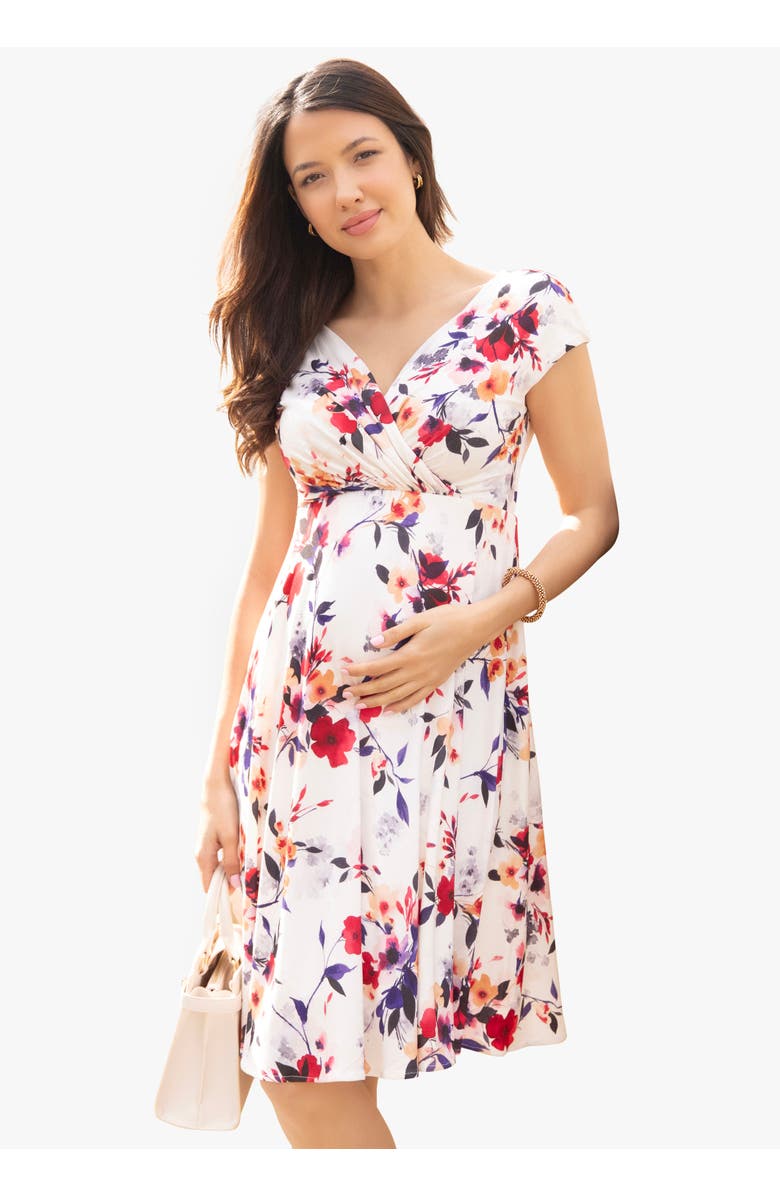 Tiffany Rose Maternity Alessandra Maternity Dress, Alternate, color, Mystic Bloom