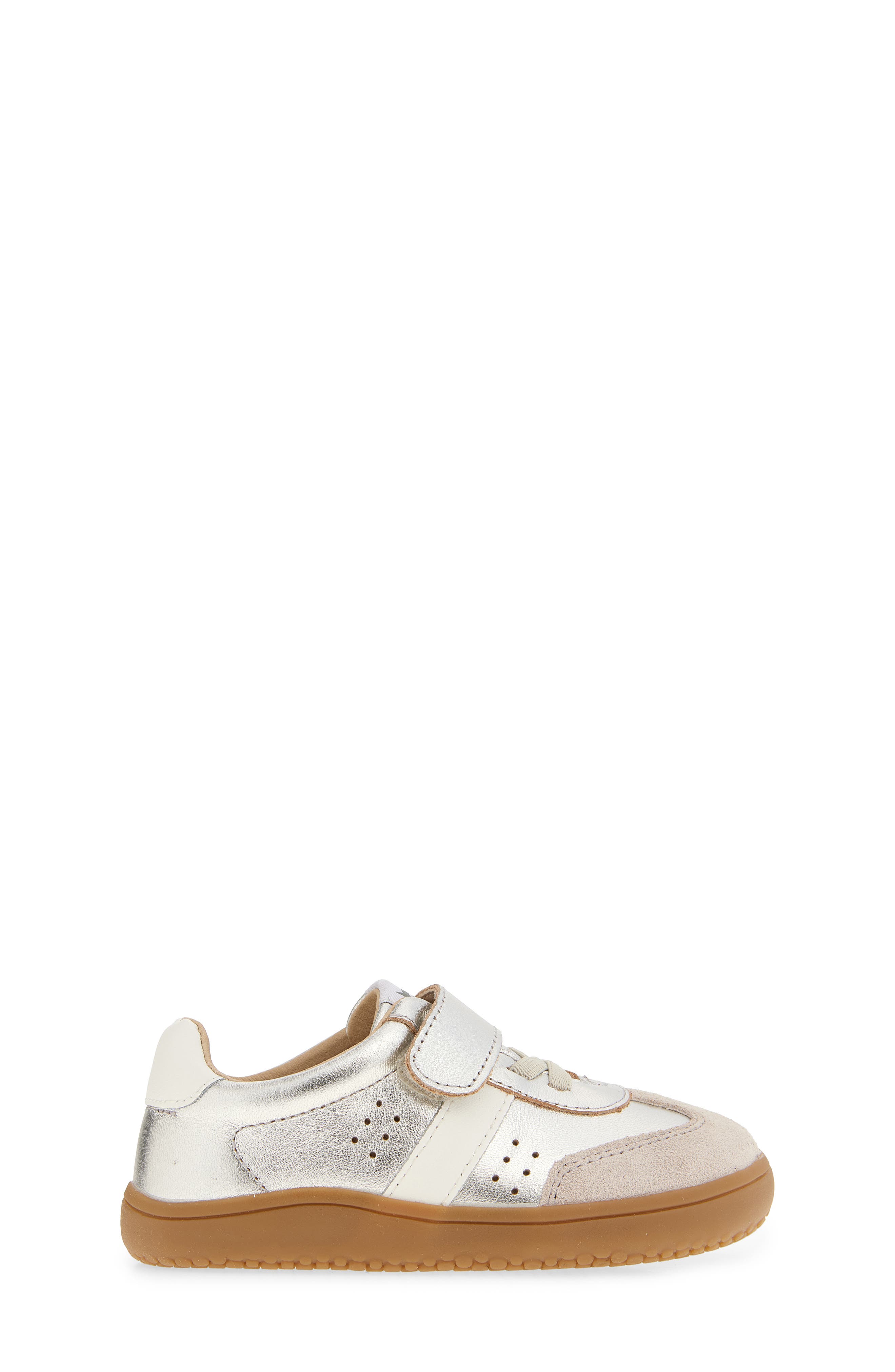 OLD SOLES Kids' 6500 Sytlin Barewalk Sneaker, Alternate, color, Silver / Snow