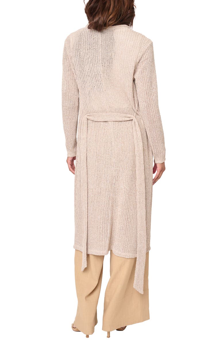 GIBSONLOOK Open Stitch Duster Cardigan, Alternate, color, Oatmeal