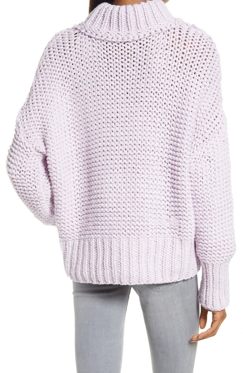 Free People My Only Sunshine Sweater, Alternate, color, Lilac