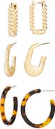 Cara Assorted 3-Pack Hoop Earrings