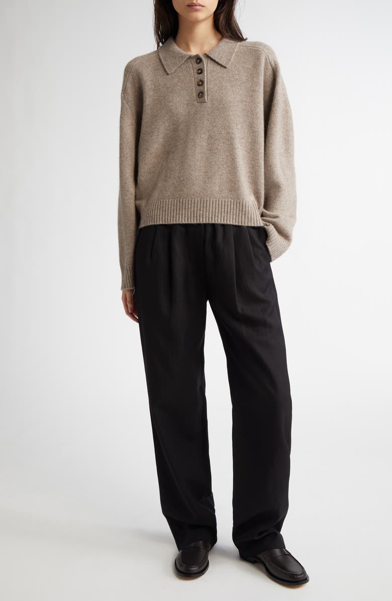 LOULOU DE SAISON Takaroa Elastic Waist Pleated Pants, Alternate, color, 