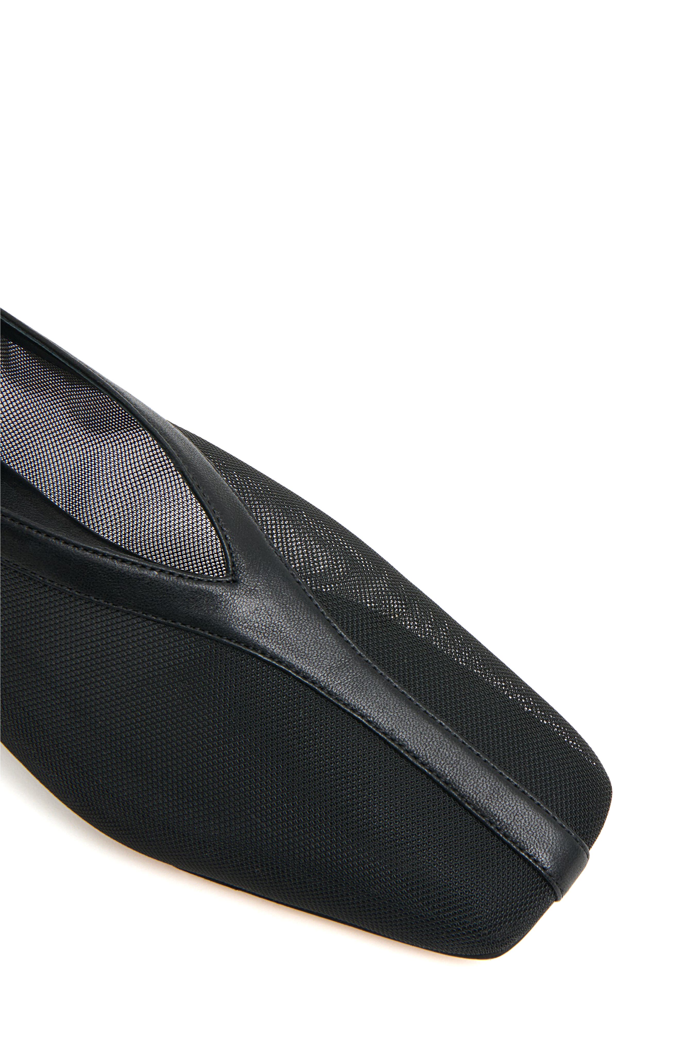 Mansur Gavriel Square Toe Flat, Alternate, color, Black