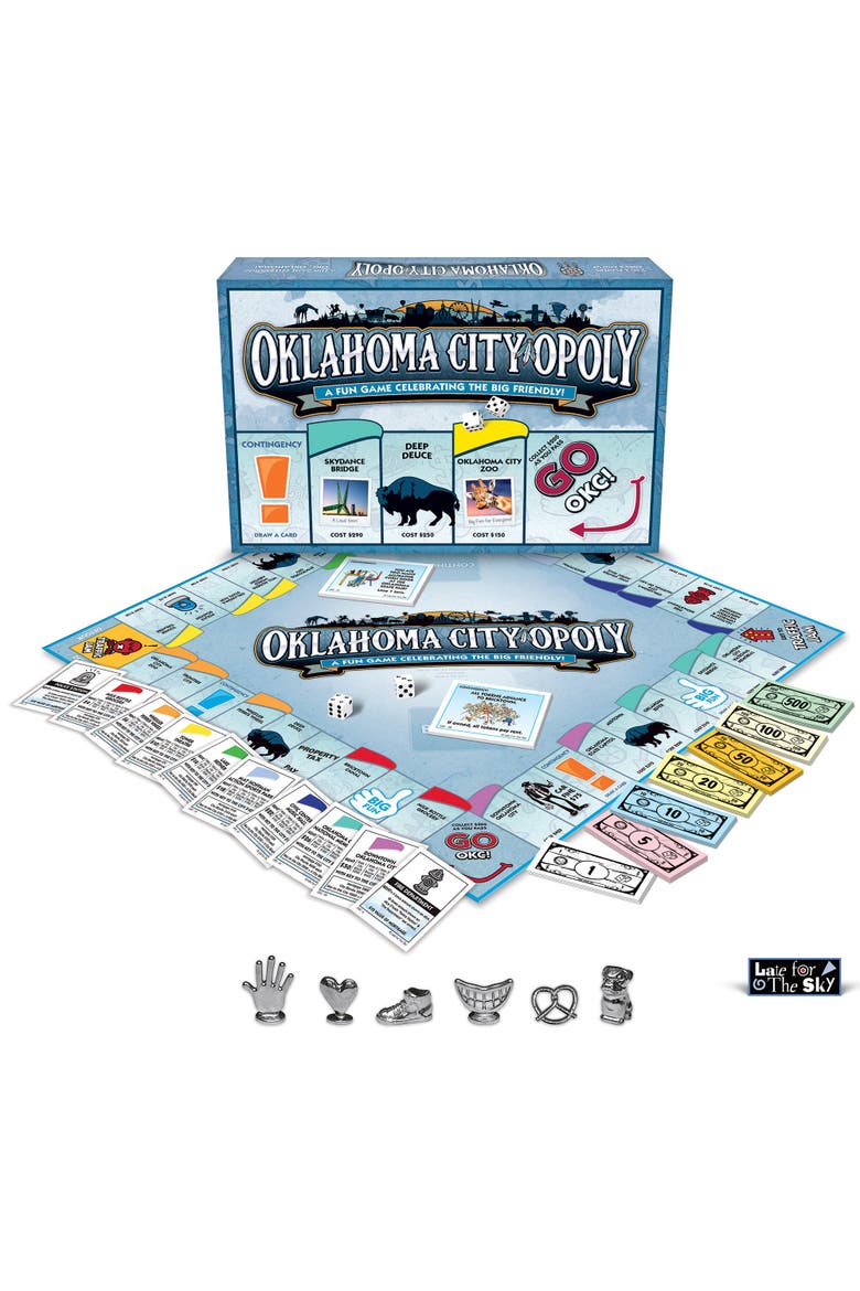 Oklahoma Cityopoly Monopoly Board Game, Alternate, color, Multicolored