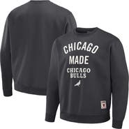 STAPLE Men's NBA x Staple Anthracite Chicago Bulls Plush Pullover Sweatshirt