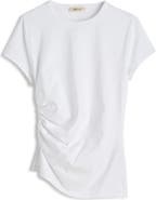 Madewell Asymmetric Ruched Jersey T-Shirt