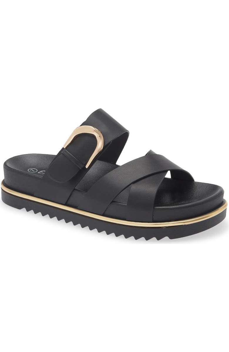 EXTREME BY EDDIE MARC Kira Slide Sandal, Main, color, Black