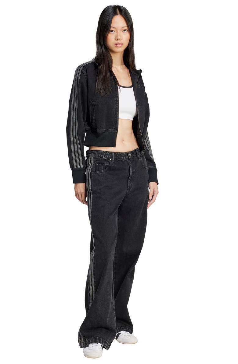 adidas Adicolor Denim Track Jacket, Alternate, color,