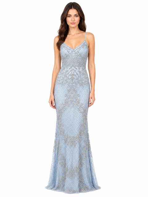 Body Con V-neck Beaded Dress