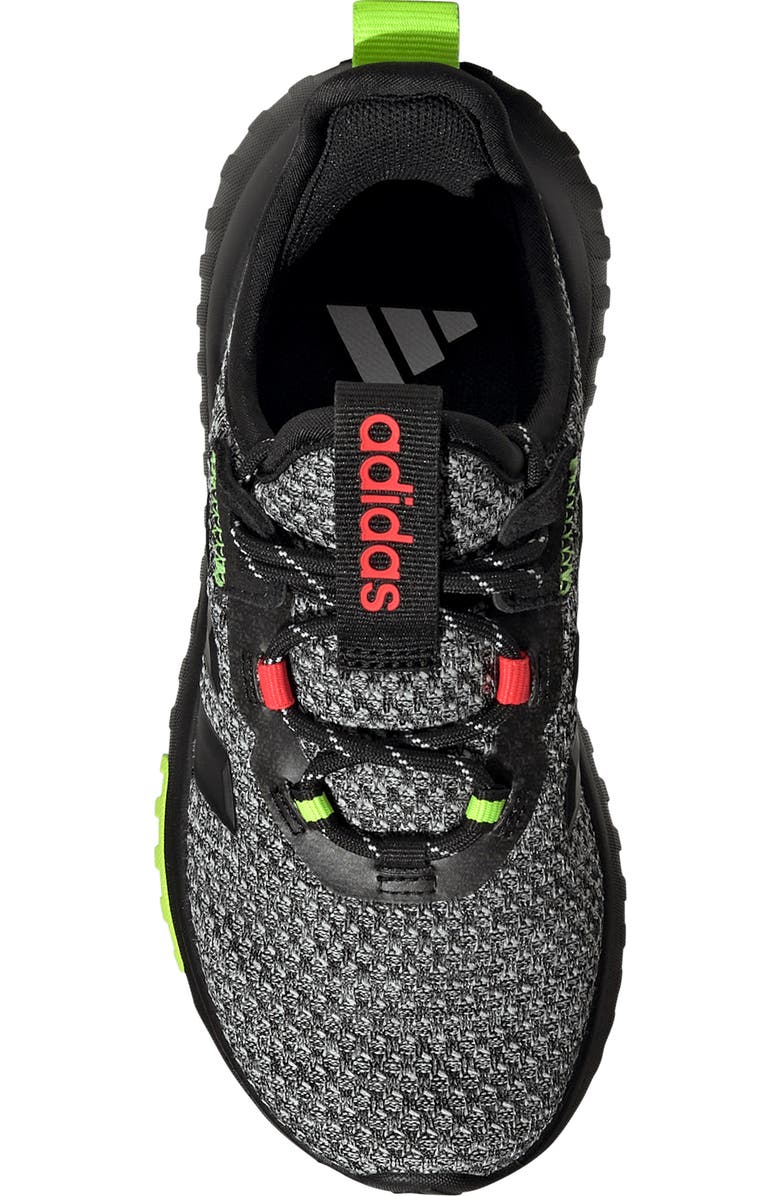 adidas Kids' Kaptir Flow 4.0 Sneaker, Alternate, color, Core Black/ Lucid Lemon