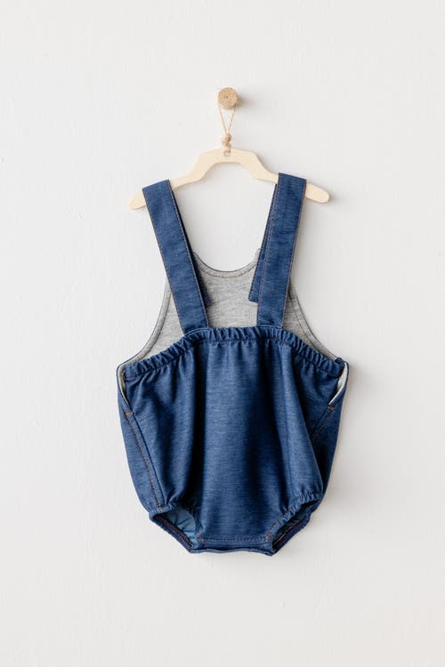 Andy Wawa Casual Pocket Romper In Indigo
