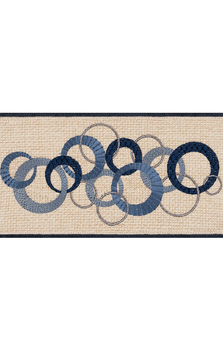 Linum Home Textiles Annabelle Embellished Bath Towel - Midnight Blue, Main, color,