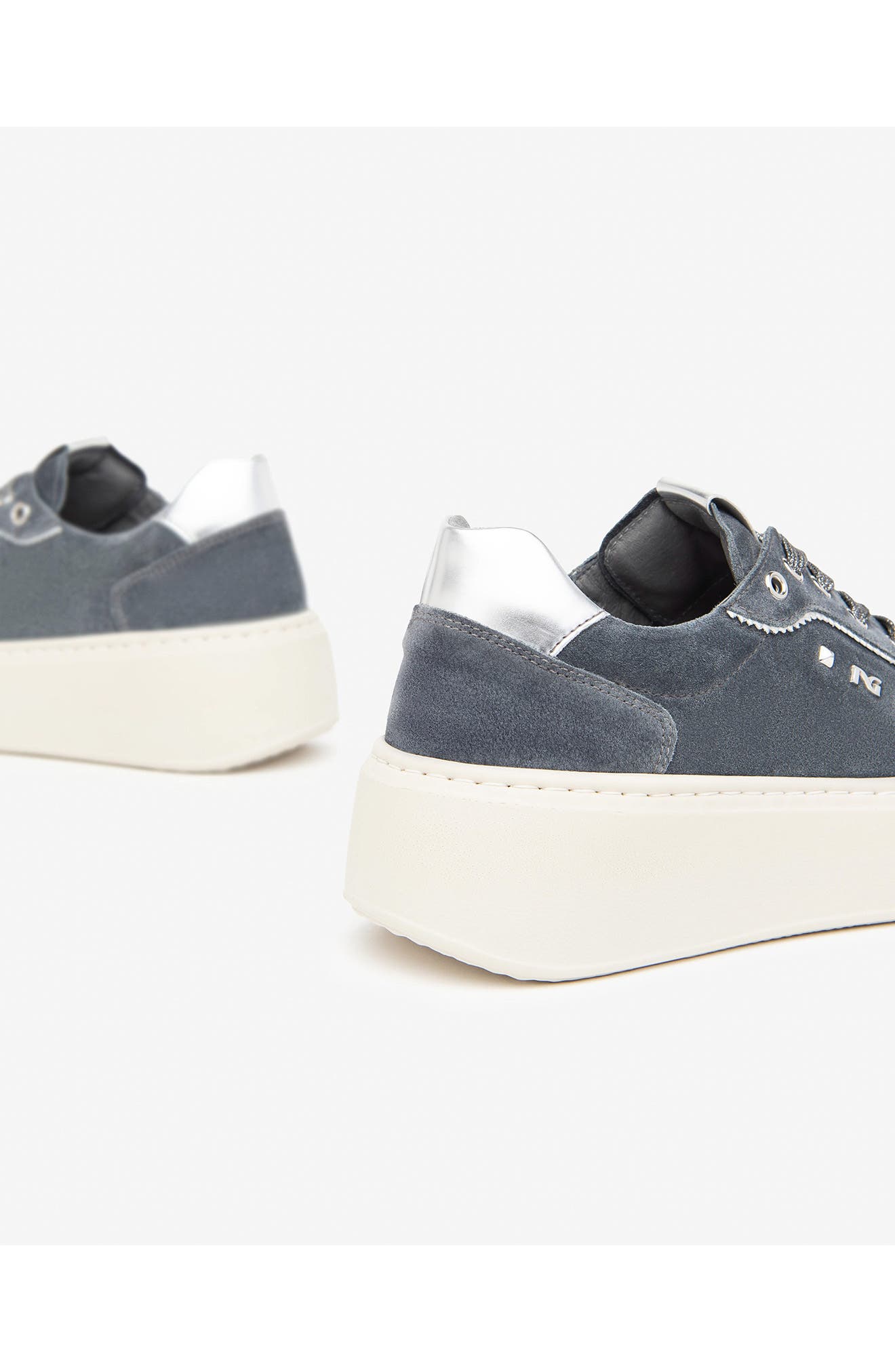 NeroGiardini Platform Sneaker, Alternate, color, Denim
