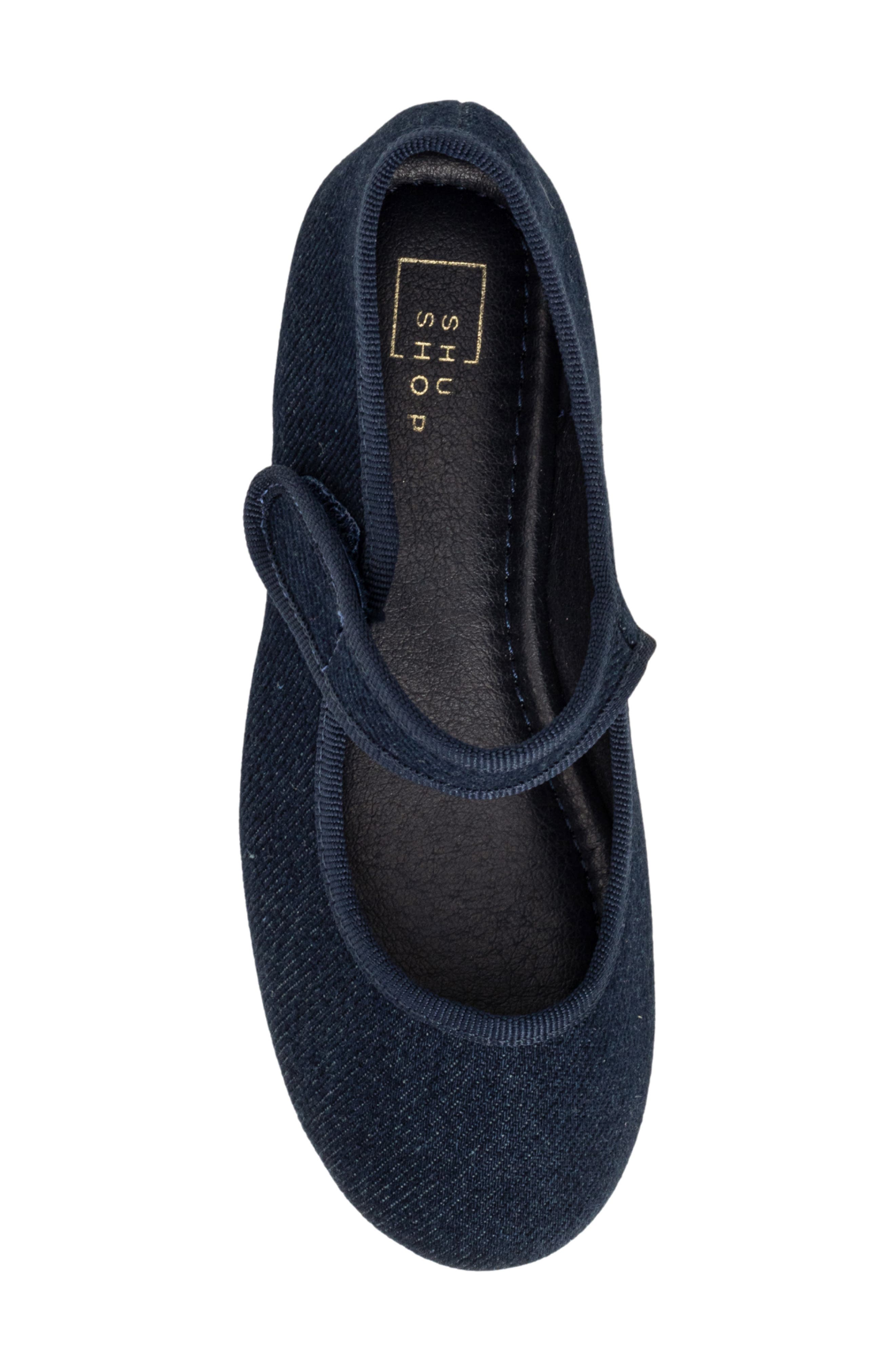 Kids' Arya Mini Metallic Mary Jane, Alternate, color, DARK DENIM