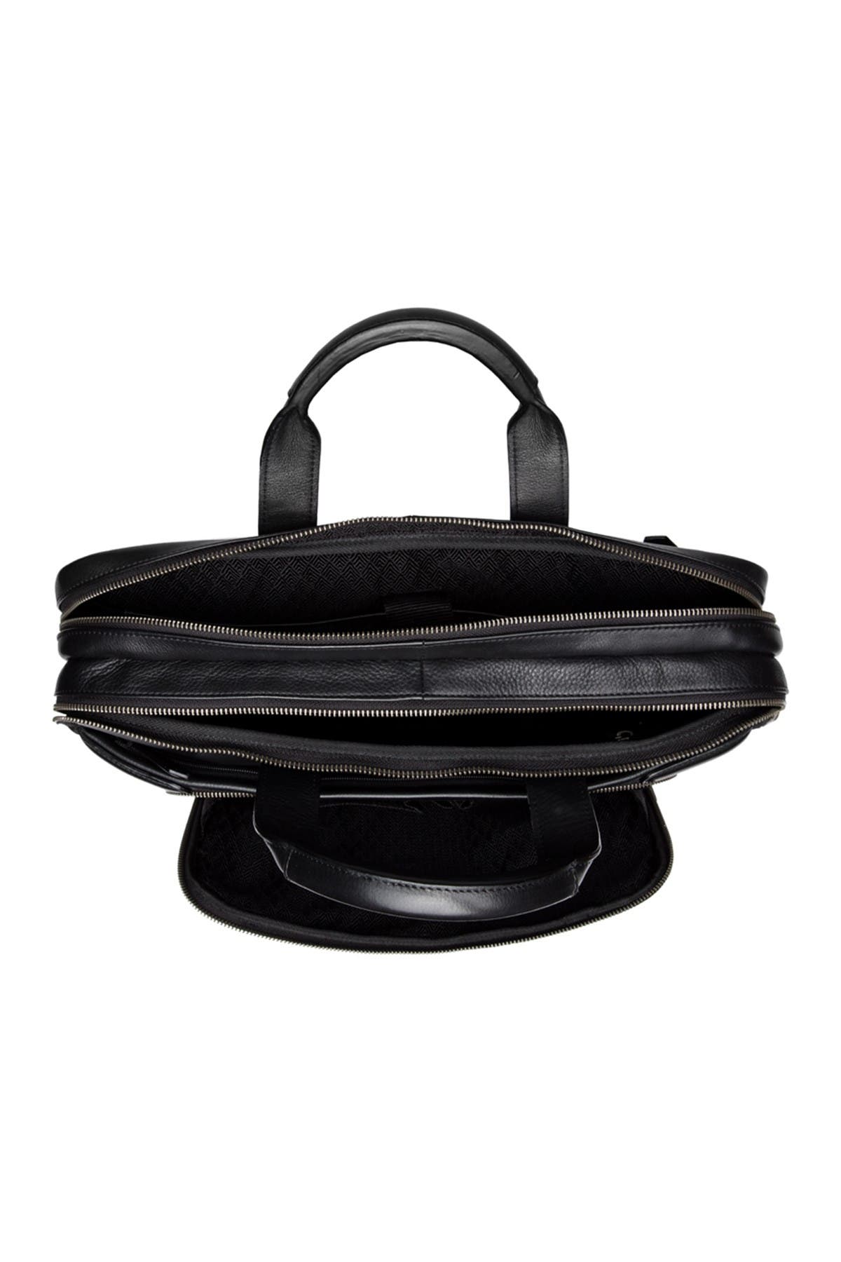 Bosca Double Zip Leather Laptop Brief, Alternate, color, 