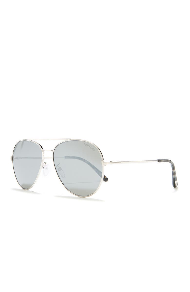 TOM FORD 62mm Aviator Sunglasses, Main, color, 