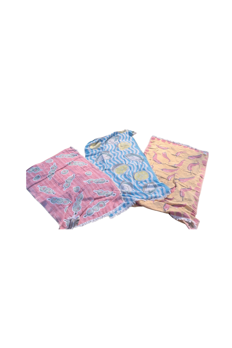 Mediterranean Mini Towel Set, Main, color, Citrus and Olive Multicolor