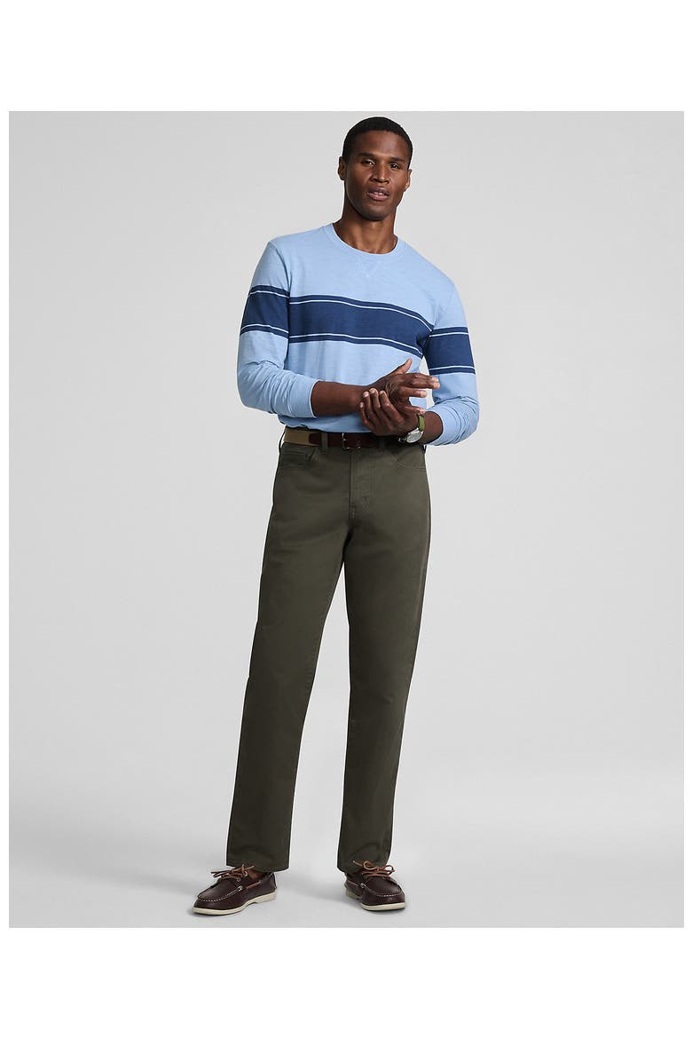Travel Kit Comfort Waist Classic Straight Fit 5 Pocket Pant, Alternate, color, Forest Moss