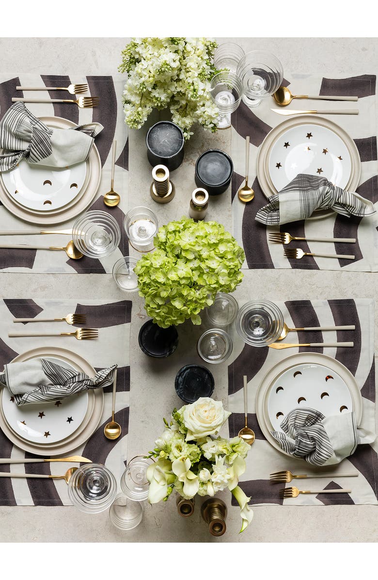 House of Revelry Charmed Moon Salad Plate Set, Alternate, color, White