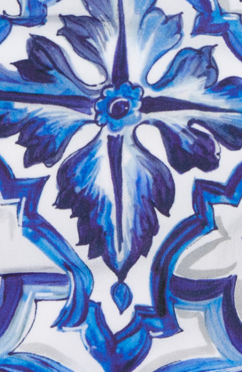 Dolce&Gabbana Kids' Majolica Print Two-Piece Swimsuit, Alternate, color,