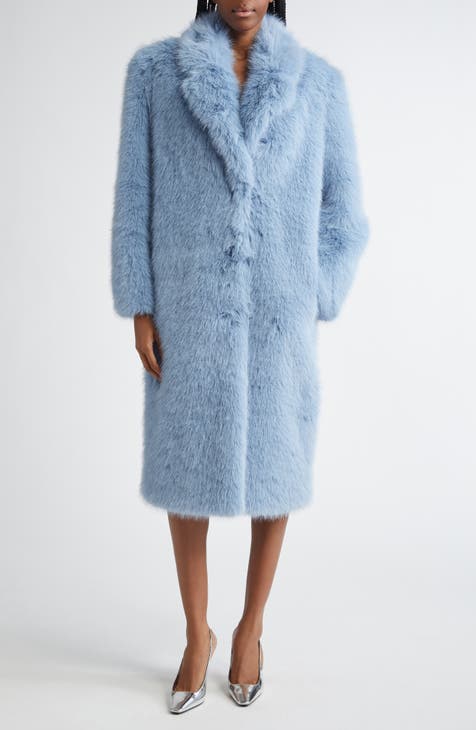 Women s Blue Faux Fur Coats Nordstrom