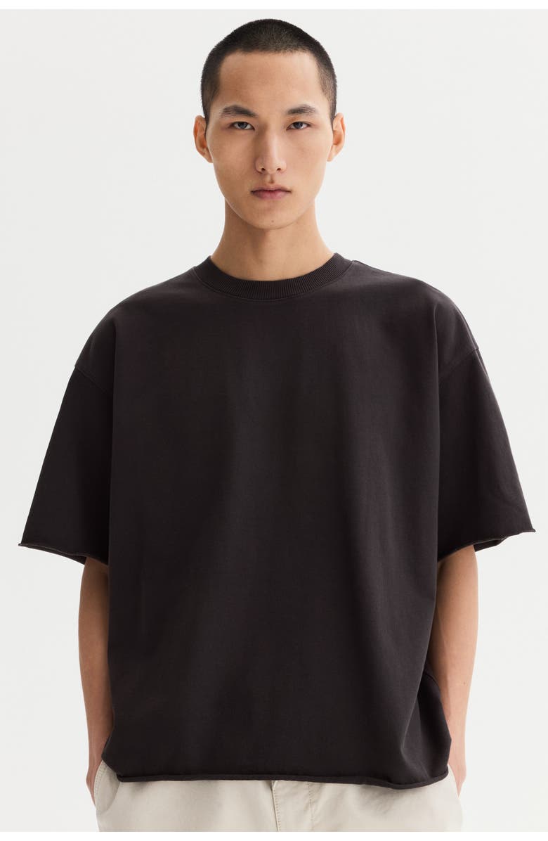H&M Oversized Fit Boxy-style T-shirt, Alternate, color, Black