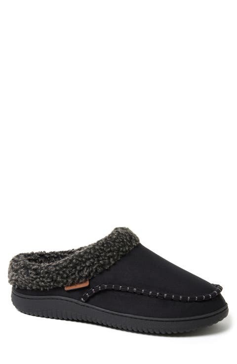 Marshall Microsuede Moccasin Toe Clog Slipper