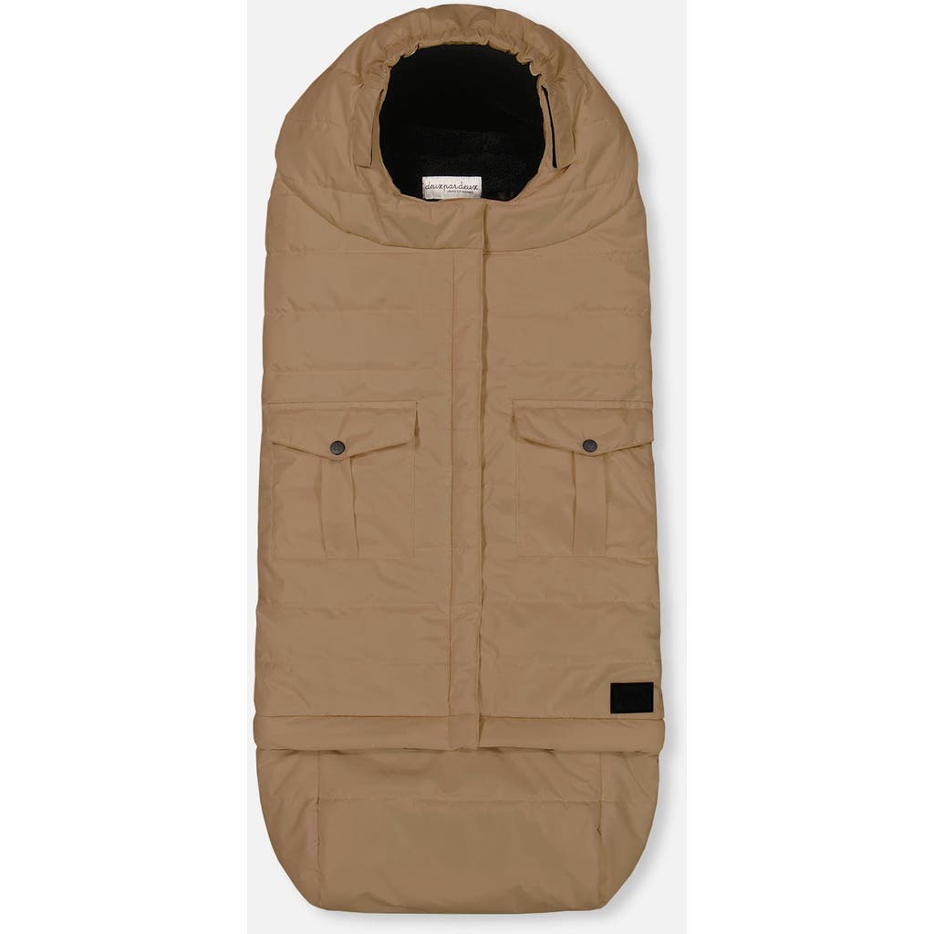 Deux Par Deux Gender Inclusive Evolutive Footmuff Designed For Car Seat And Stroller In Brown