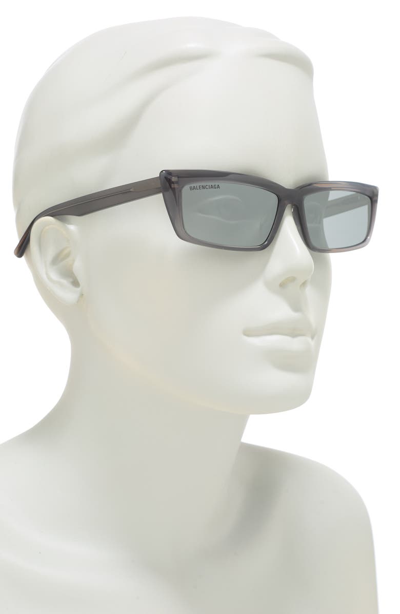 Balenciaga 57mm Square Sunglasses, Alternate, color,