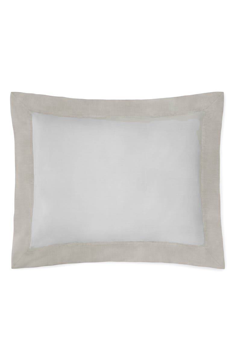 SFERRA Carlotta Sateen Pillow Sham, Main, color, Grey