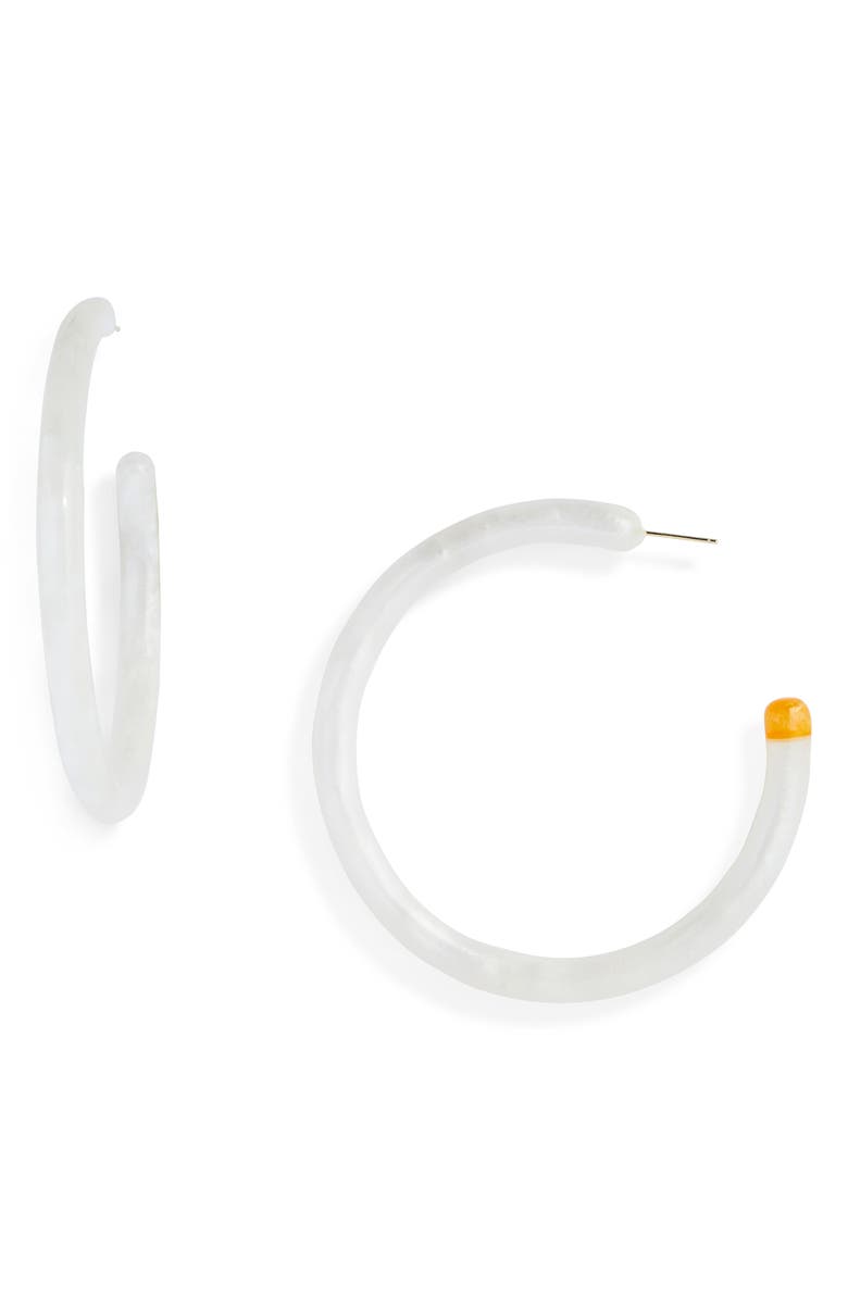 Cult Gaia Large Geneva Tubular Hoop Earrings, Main, color,