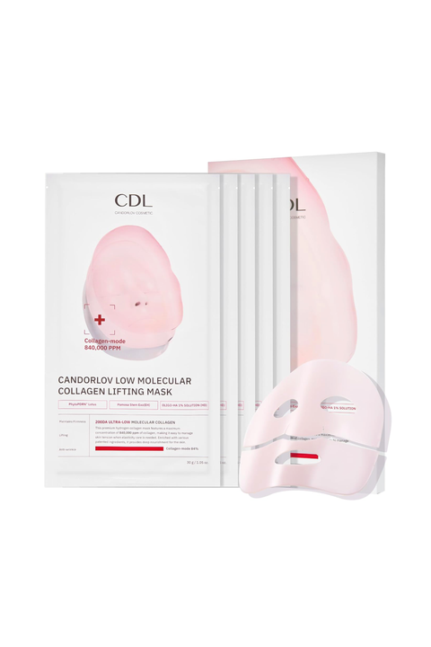 Face Mask with PDRN Collagen Overnight Lifting Hydrogel 5 Pack