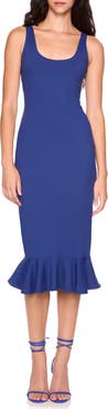 Susana Monaco Flutter Hem Midi Tank Dress