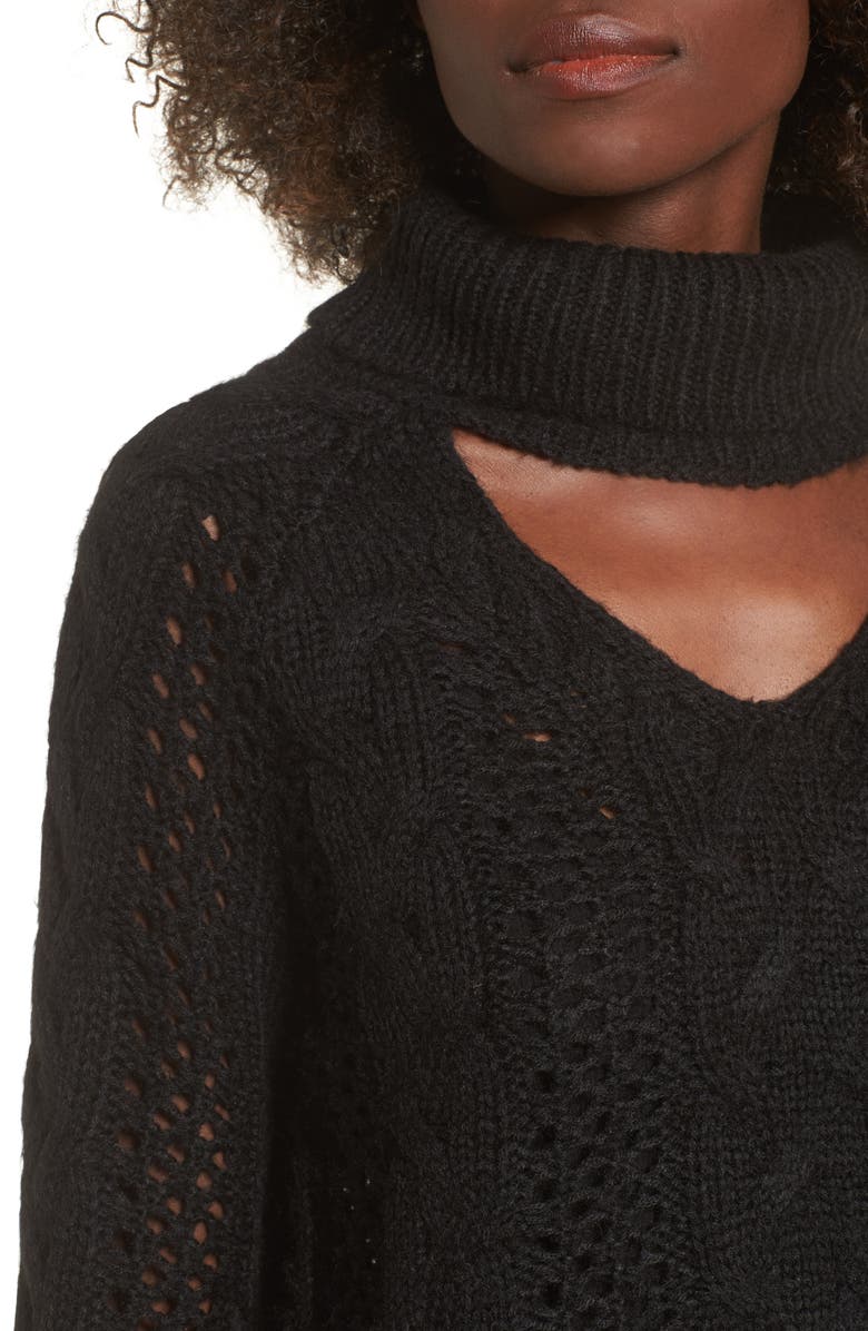 Leith Choker Sweater, Alternate, color, 