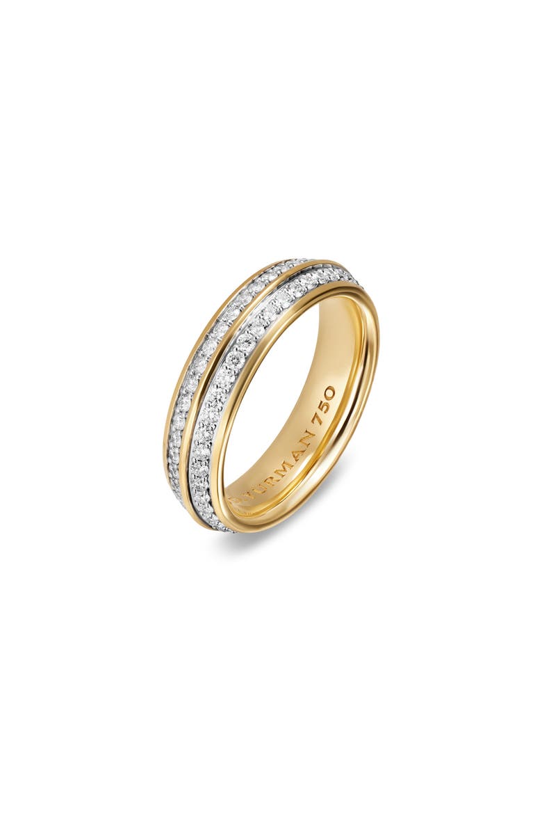 Knife Edge Band Ring, Alternate, color, DIAMOND