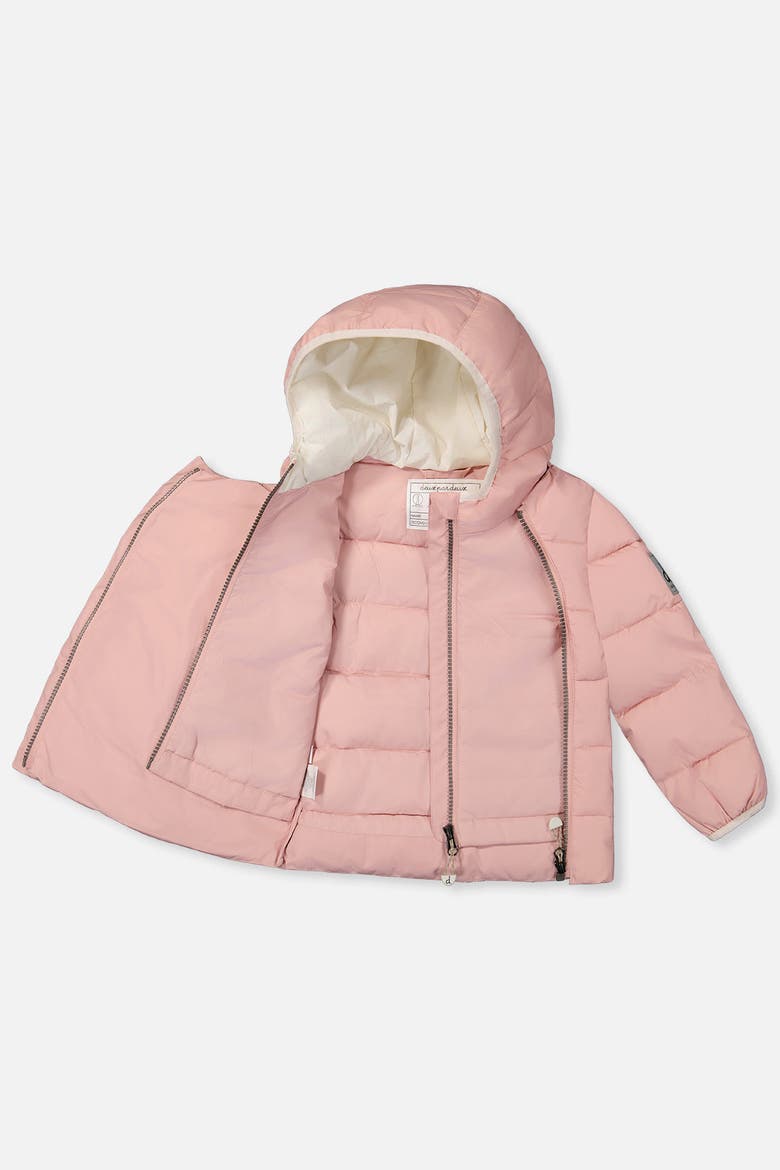 Hooded Car Seat Adapted Winter Jacket, Alternate, color, Pale Dusty Pink