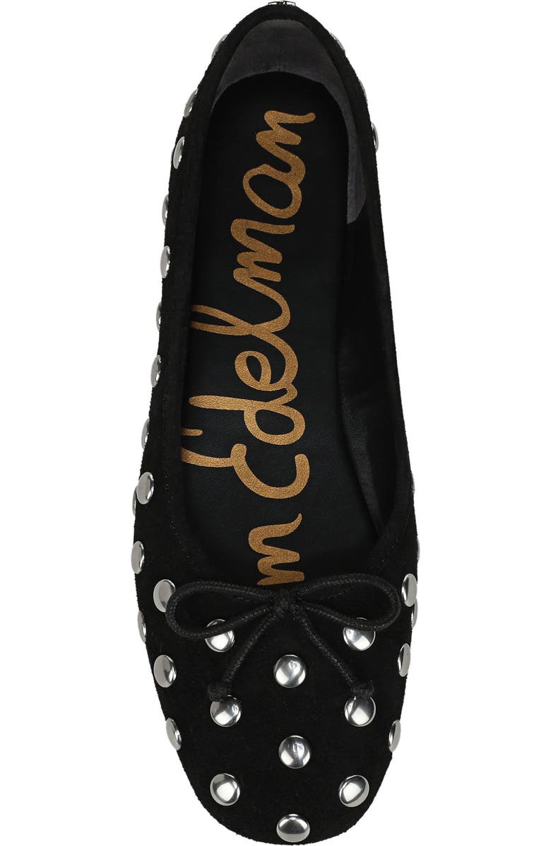 Sam Edelman Alie Stud Ballet Flat, Alternate, color, Black
