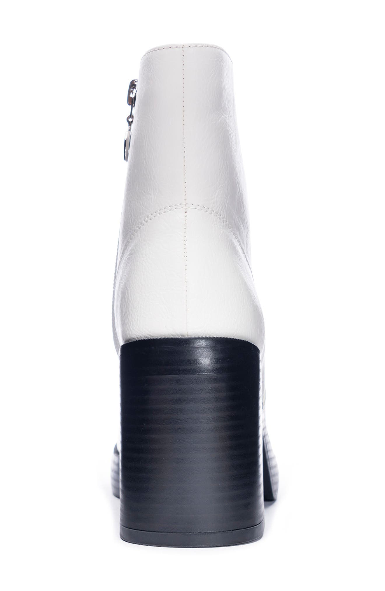 Groovy Platform Boot, Alternate, color, WHITE FAUX LEATHER