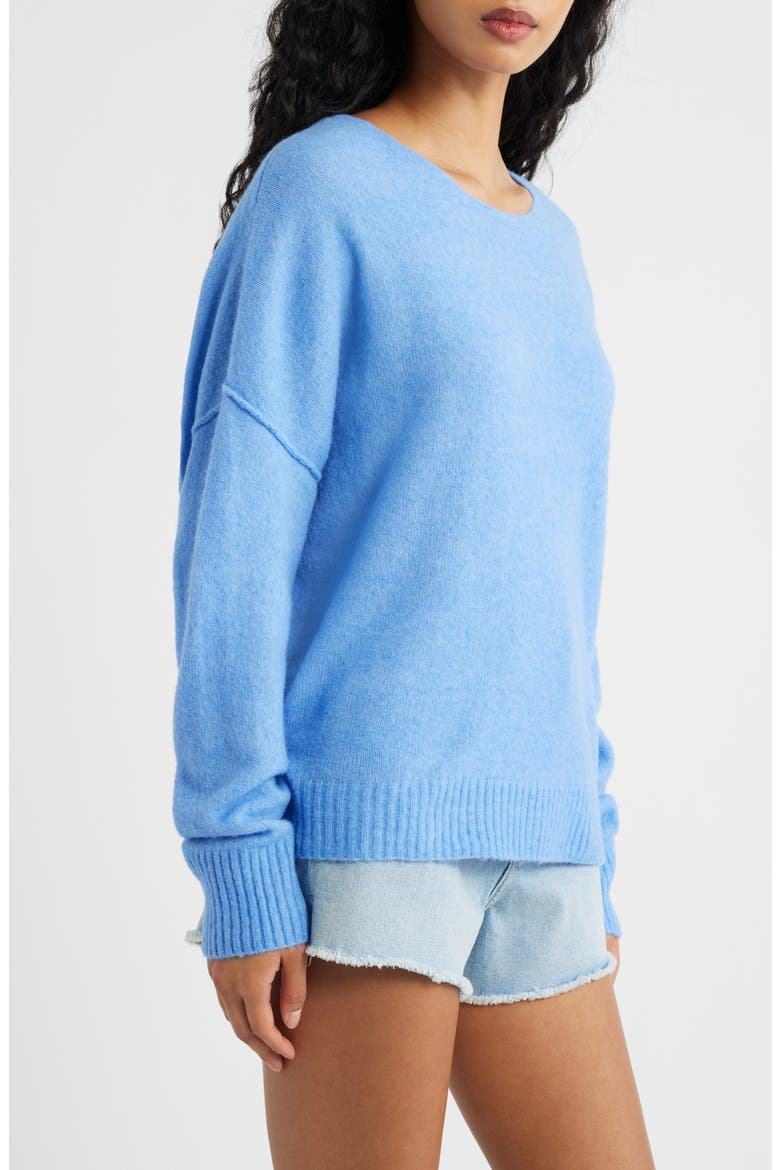 Emily Crewneck Sweater, Alternate, color, CORNFLOWER BLUE