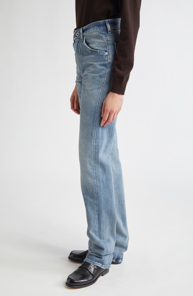 Maison Margiela Distressed Slim Straight Leg Jeans, Alternate, color, 